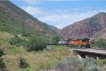 BNSF Heaaded West From Glenwood